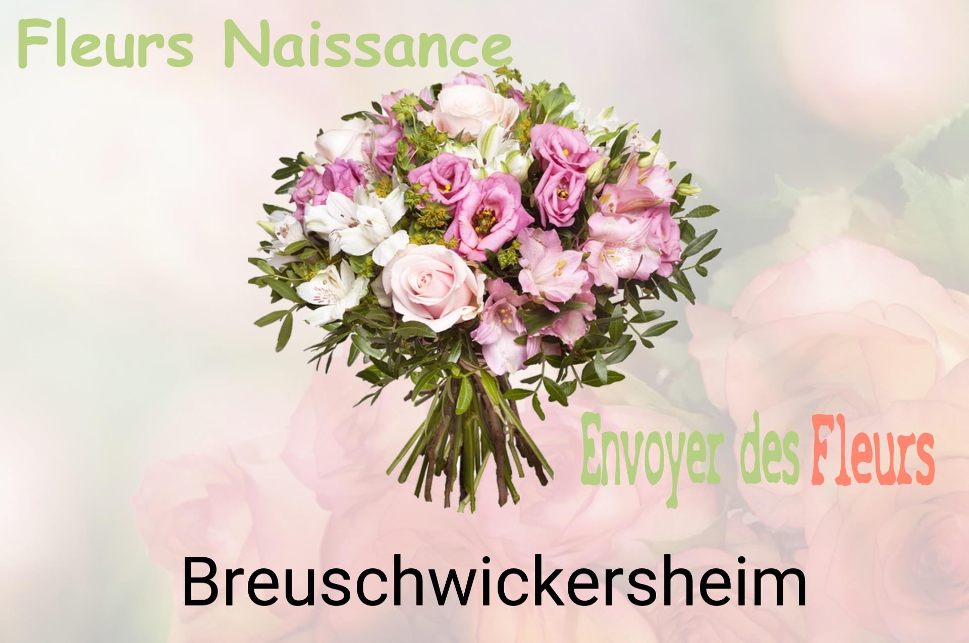 Bouquet de fleurs de naissance livré à Breuschwickersheim